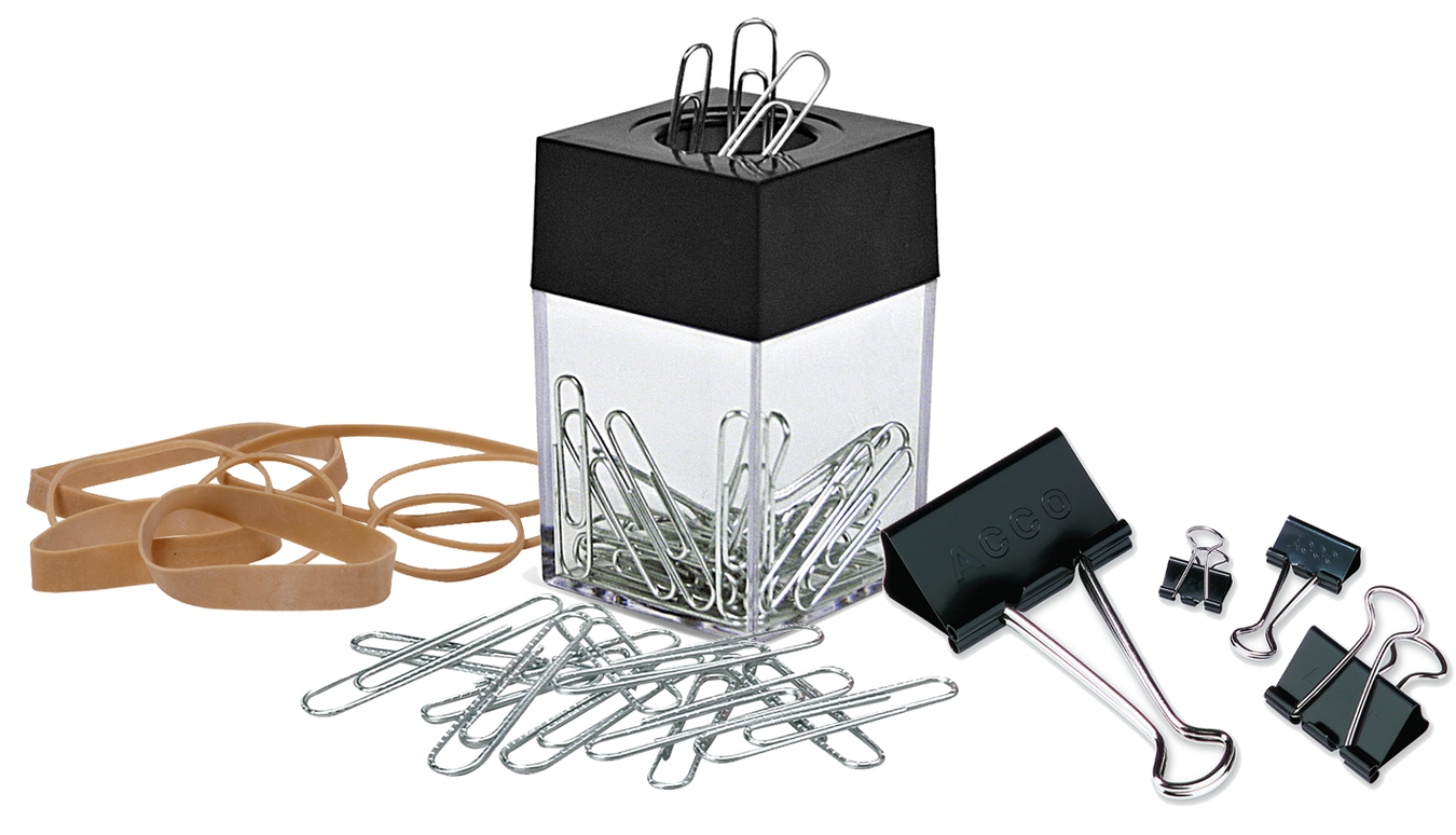 Paper Clips, Fasteners & Rubber Bands