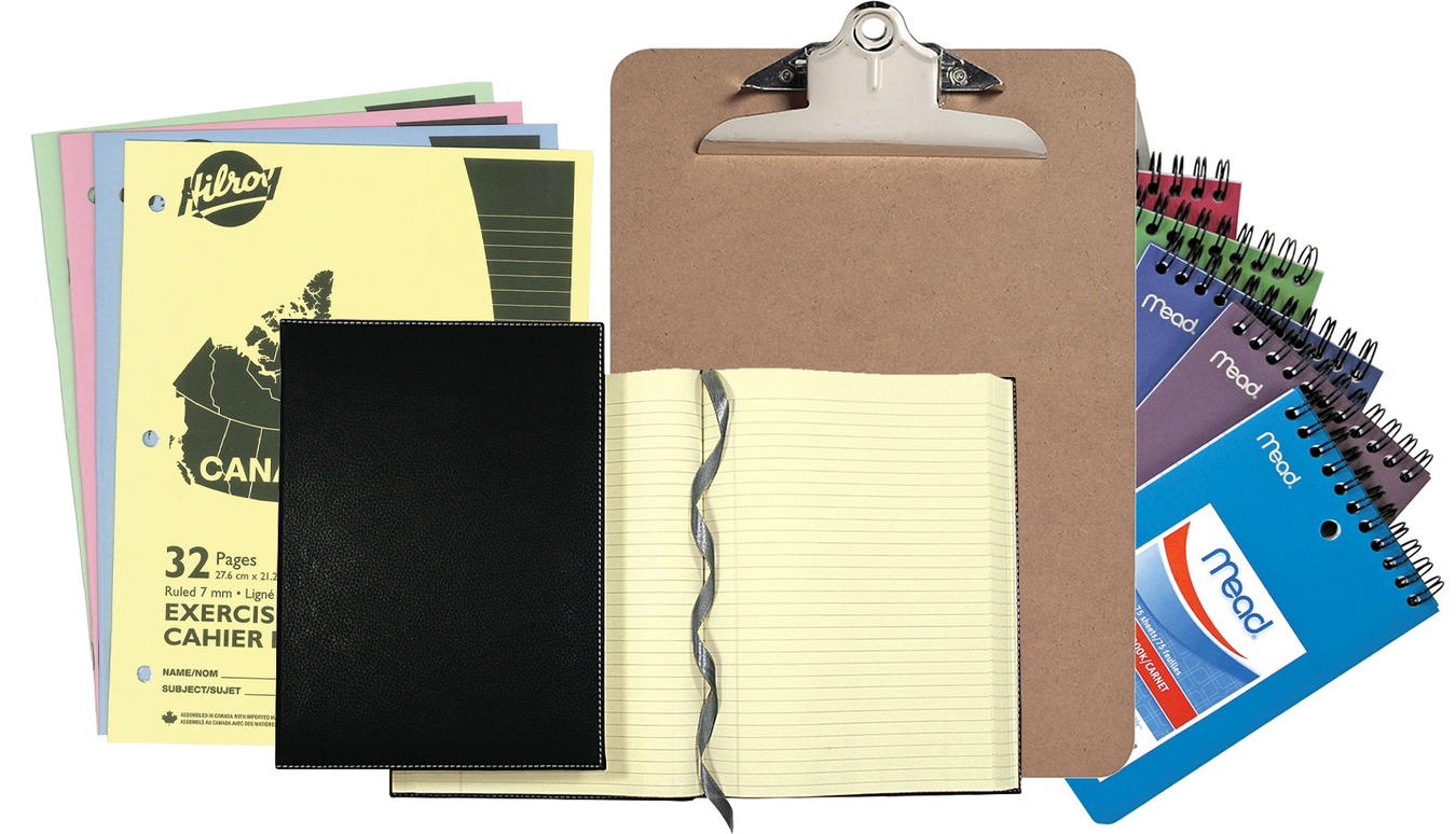 Notebooks, Clipboards & Paper Pads