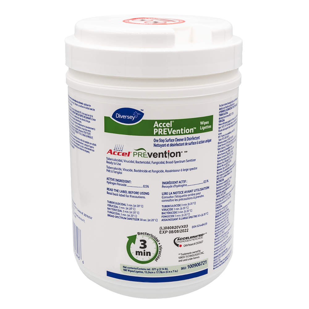 Accel Prevention Ready to Use Surface Disinfectant Wipes | 160 Wipes
