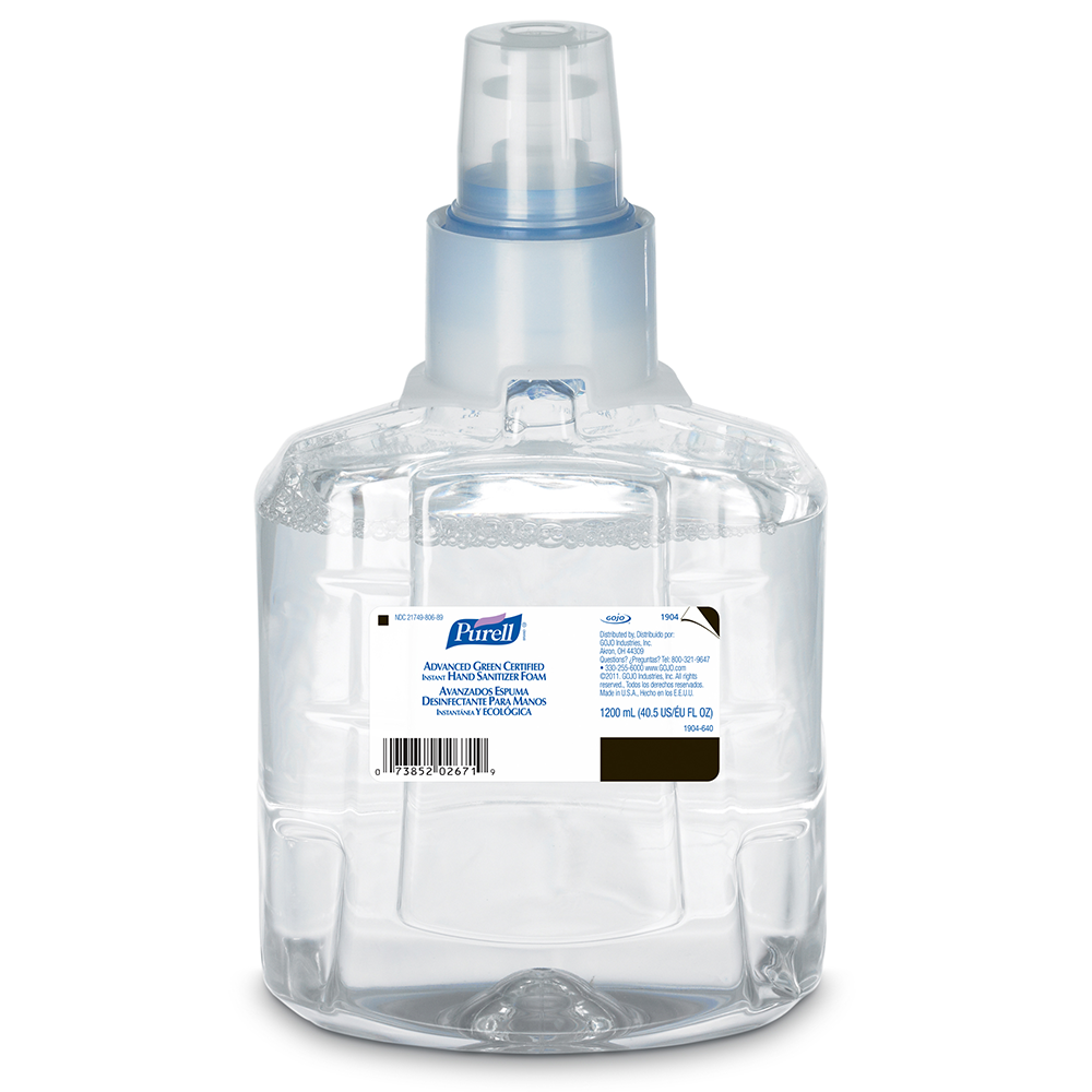 Purell 70% Alcohol Advanced Moisturizing Foam Hand Sanitizer | 1200 mL | 2 per Case