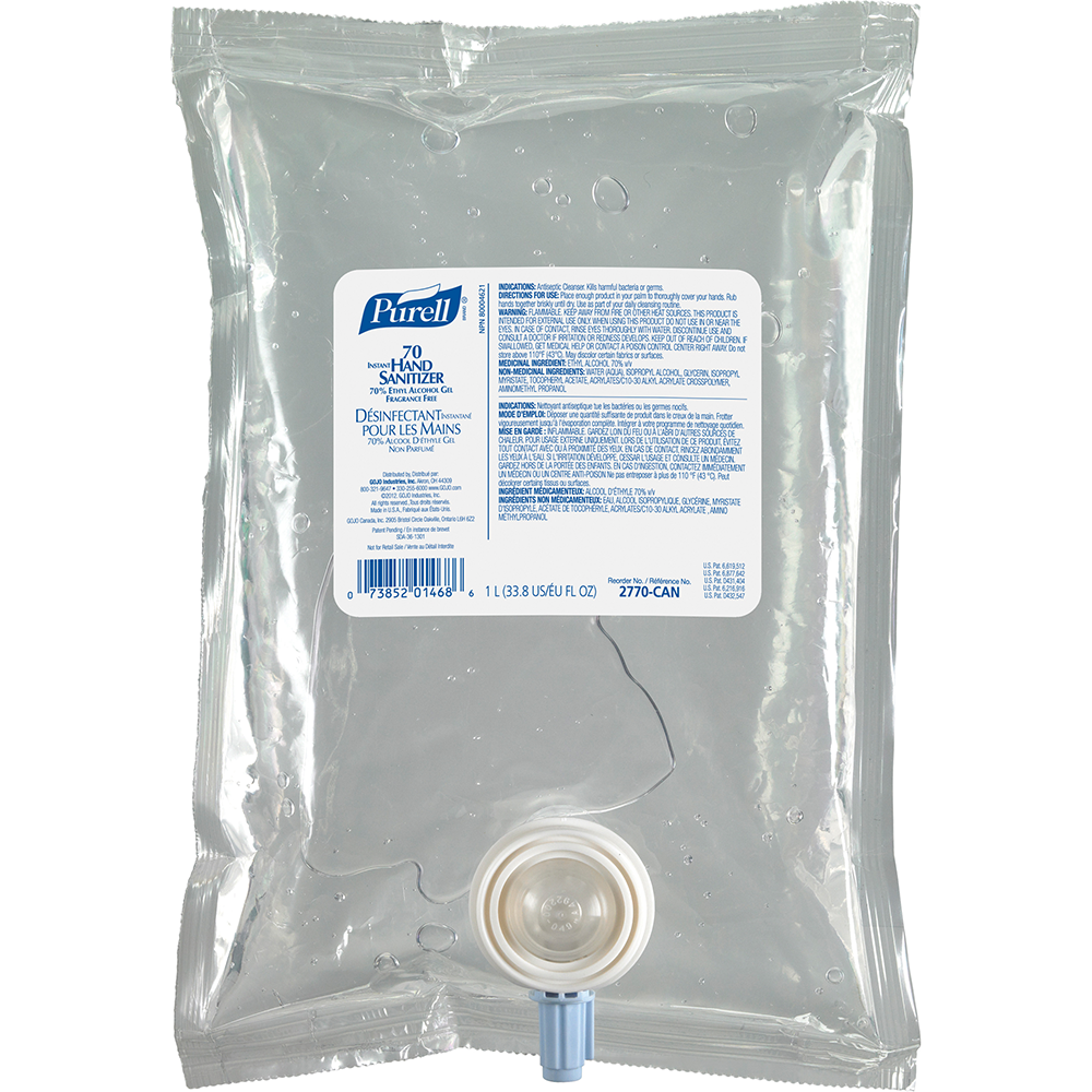 Purell Hand Sanitizer Gel 70% For NXT Manual Dispenser | 1000mL | Box of 8