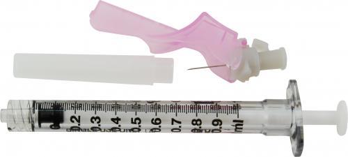 3mL, 25G x 1 - BD Eclipse™ Luer Lock Syringe + Safety Needle