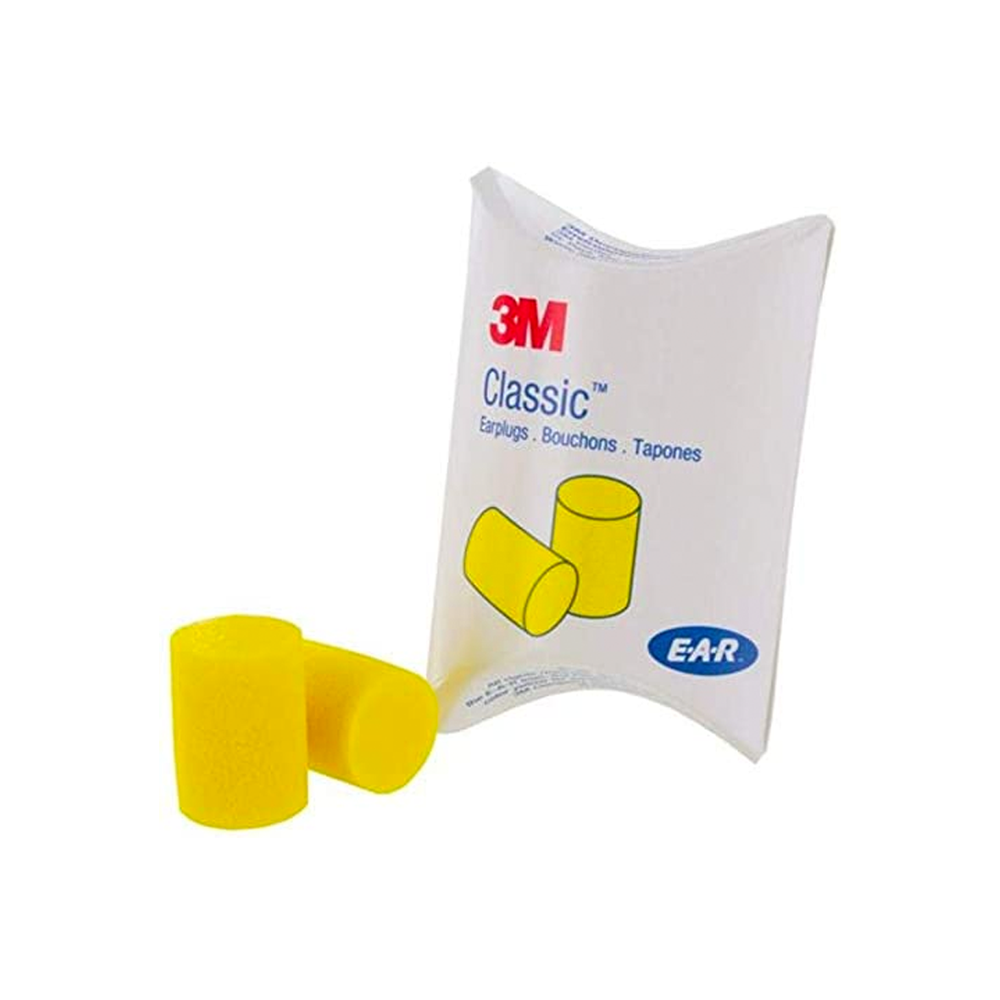 3M E-A-R Classic Earplugs | Yellow | Uncorded | Pillow Pack