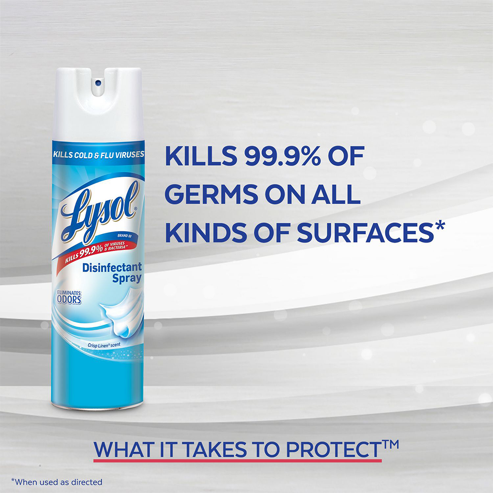 Lysol AllinOne Disinfectant Spray Crisp Linen 350 g — C6.ca