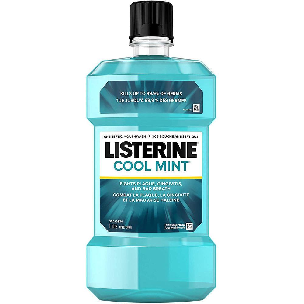Listerine Cool Mint Antiseptic Mouthwash | 1 & 1.5L