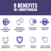 Listerine Total Care Mouthwash | Fluoride Mouthwash for Bad Breath | 1 & 1.5 L