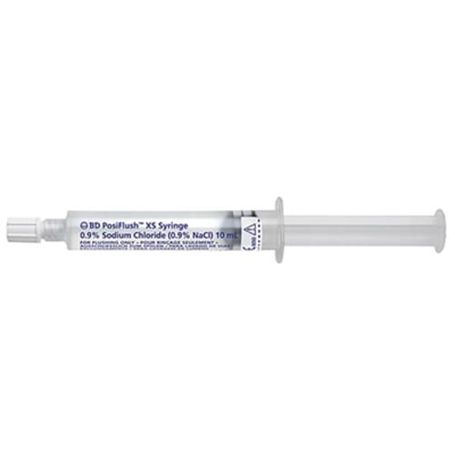 10mL - BD PosiFlush™ Externally Sterile (XS) Saline Flush Syringe | Box of 30