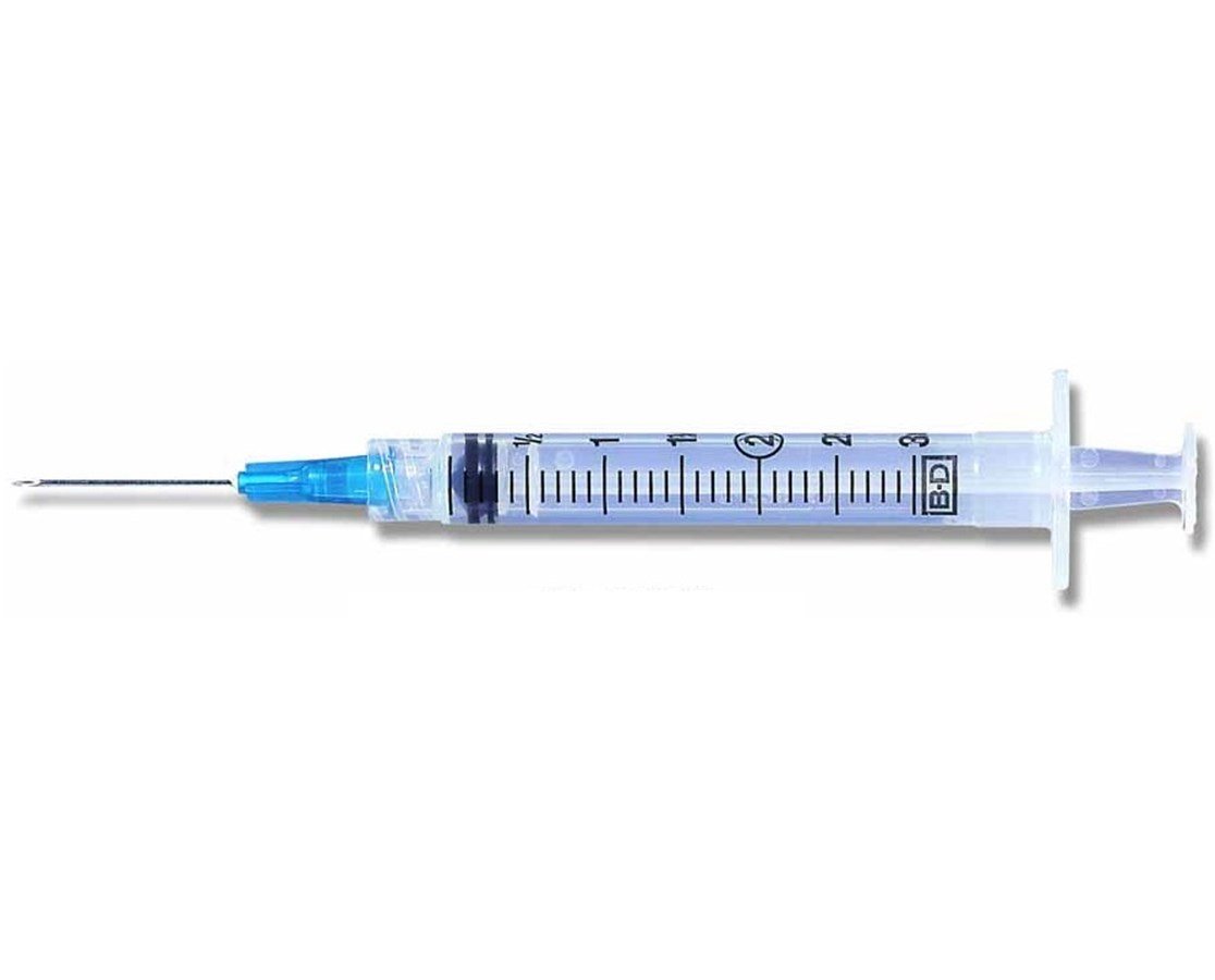 3mL | 25G x 1 - BD Luer-Lok™ Syringes with PrecisionGlide™ Needles | 100  per Box