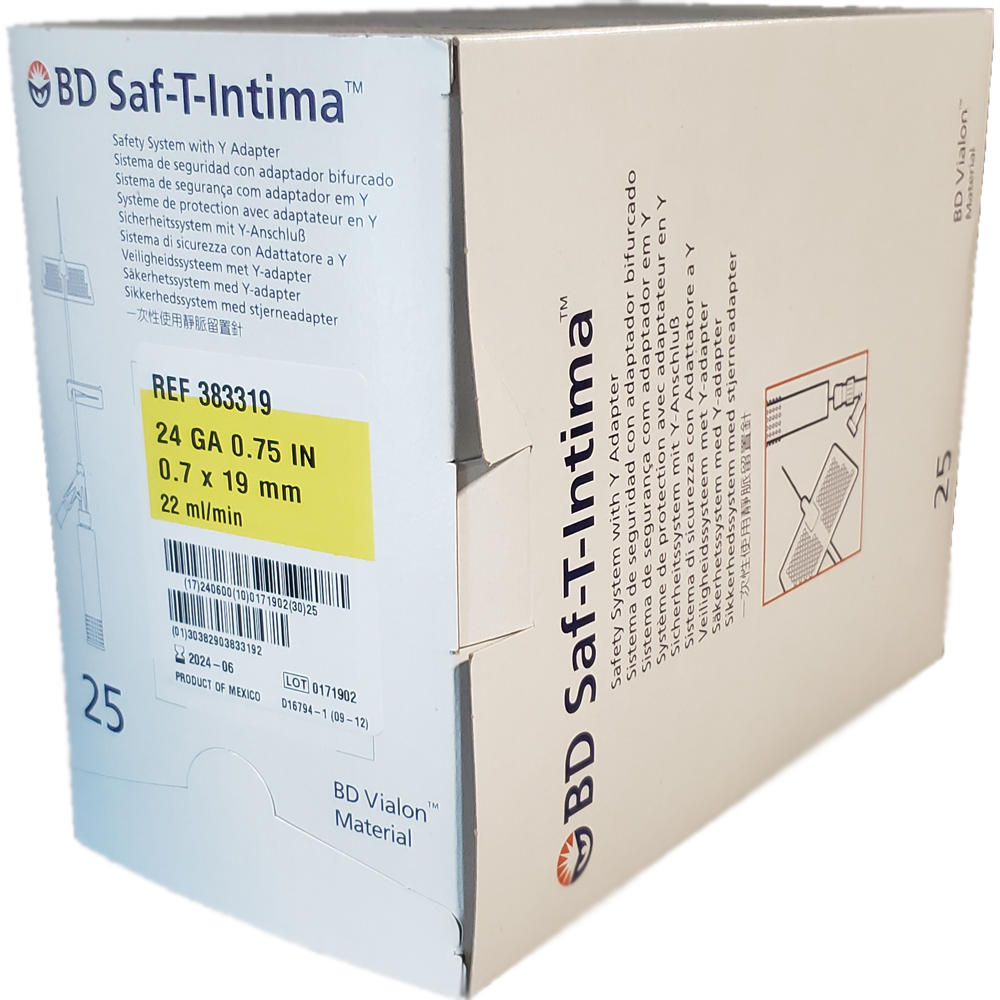 BD Saf-T-Intima | IV Safety System with Y-Adapter | 0.7 x 19 mm — C6.ca