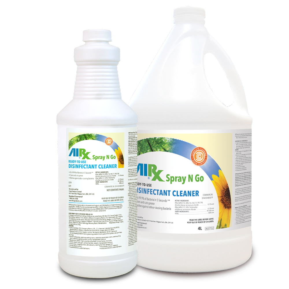 Airx Spray N Go Disinfectant Cleaner | 946 ml or 4 L Refill