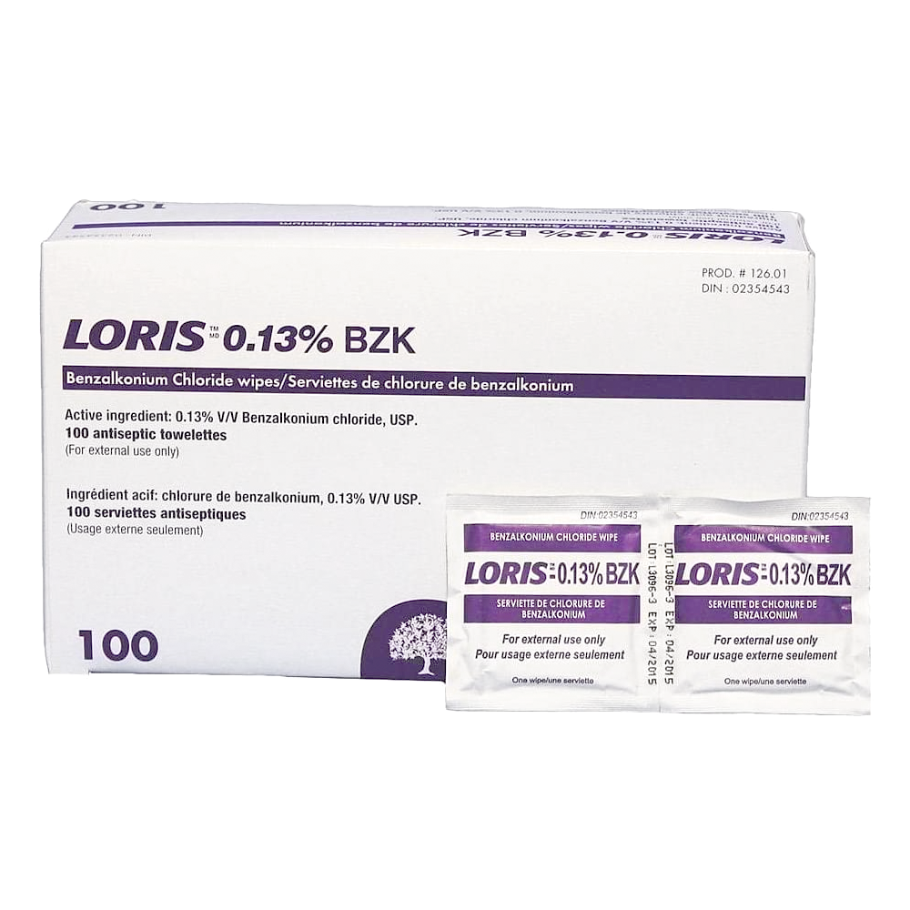 Lernapharm Loris 0.13% BZK Wipes