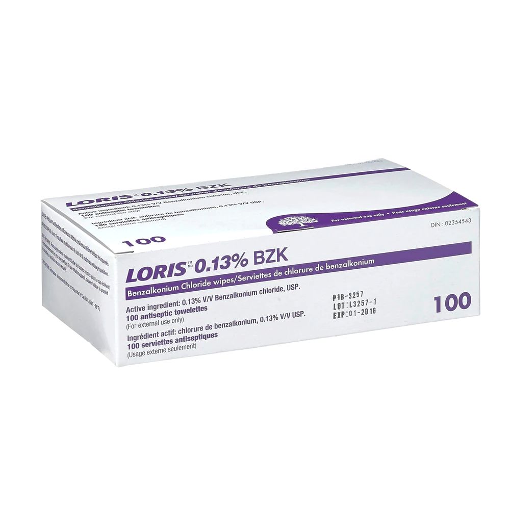 Lernapharm Loris 0.13% BZK Wipes