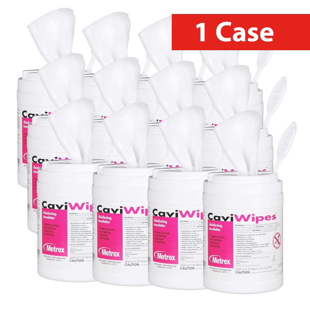 Metrex Disinfectant CaviWipes | 160 Wipes per Canister