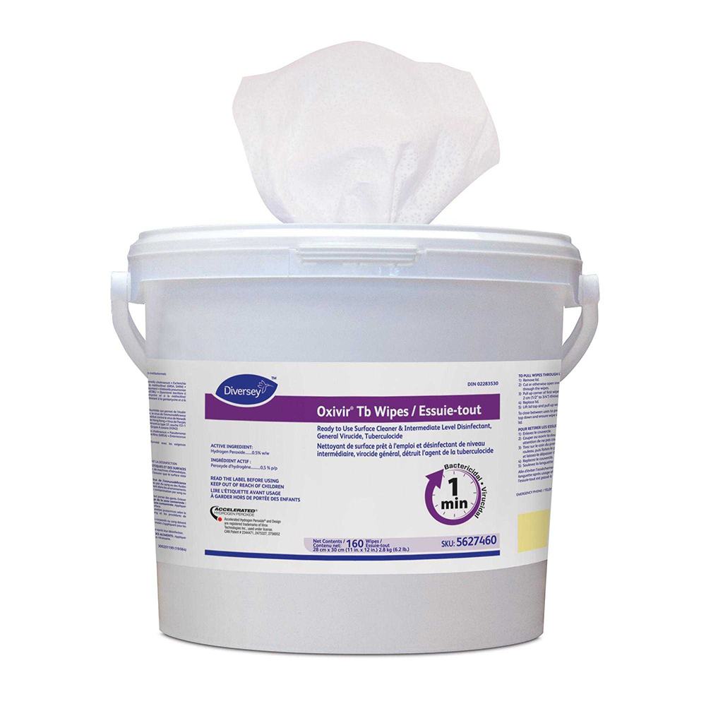 Oxivir Large Disinfectant Wipes | 160 Wipes per Tub