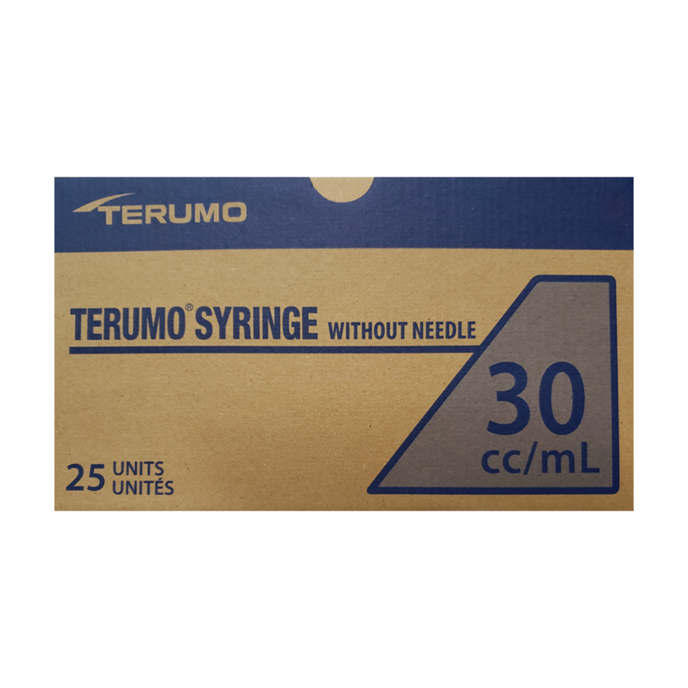 30mL - Terumo Hypodermic Syringes without Needle (Slip Tip) | Box of 25
