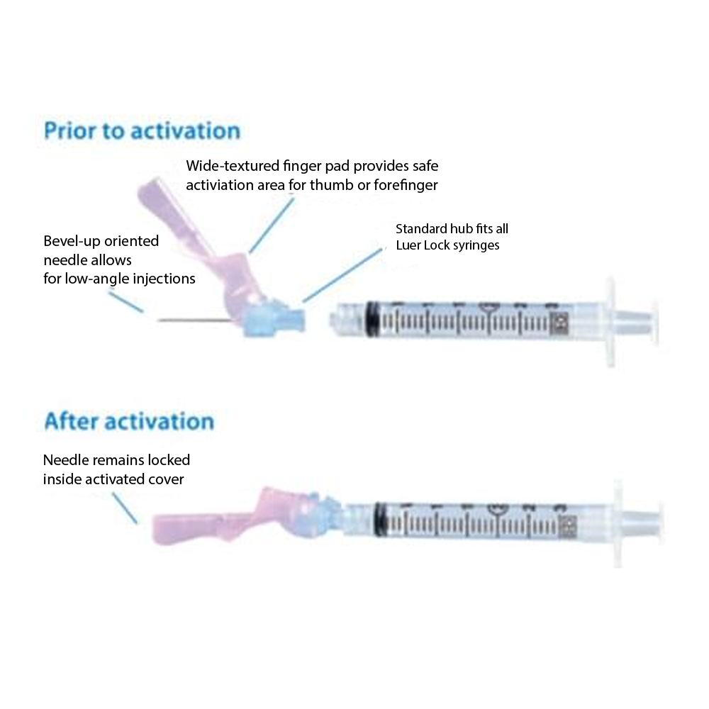 Buy 1ml 27G Syringe and Exel Hypodermic Needle Combo Pack
